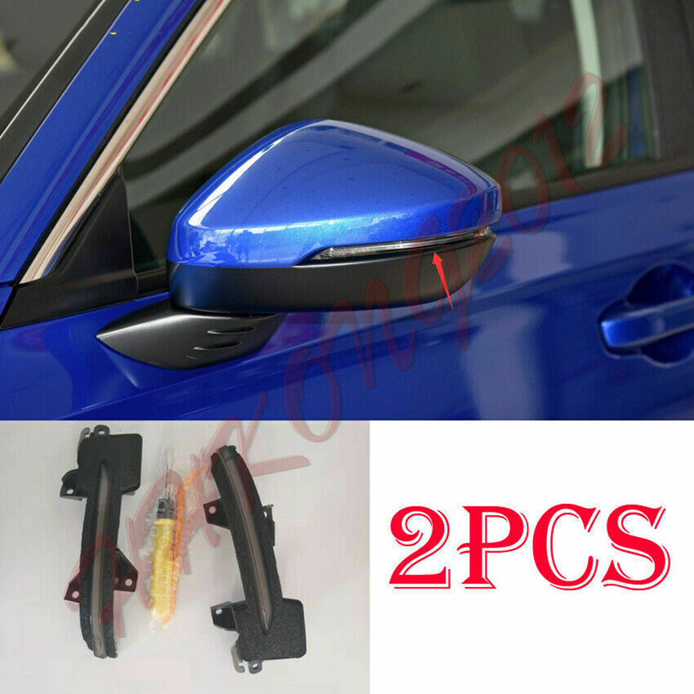 for Honda for Civic 2022-2023 Yellow LED side View Mirror Light Turn Signal Replace