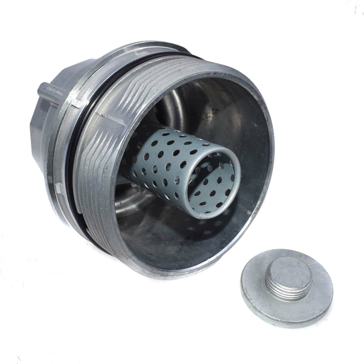 2-Piece Oil Filter Housing Cover Bracket with Plug for Camry , Tundra, for Lexus RAV4 n