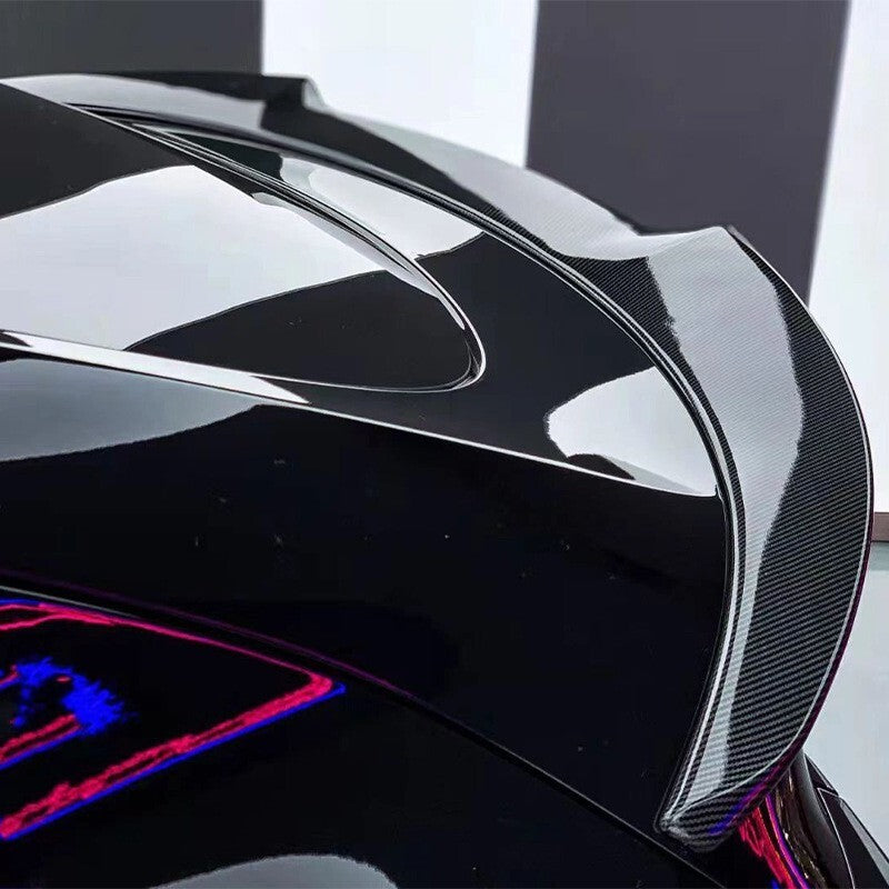 ABS Carbon Fiber Look Rear Door Tail Trunk Spoiler For Model 3 2024-2025 n