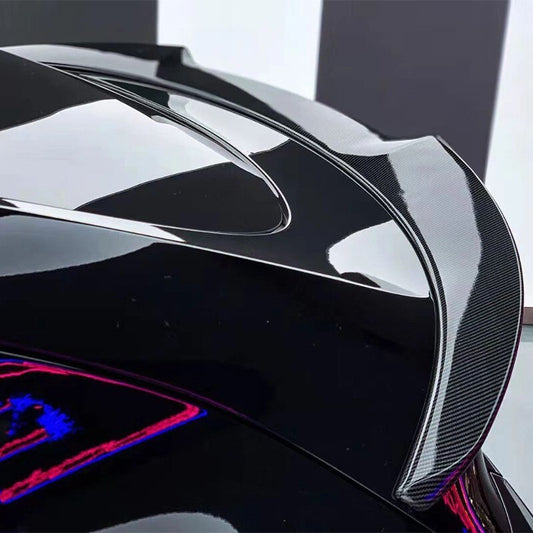 ABS Carbon Fiber Look Rear Door Tail Trunk Spoiler For Model 3 2024-2025 n