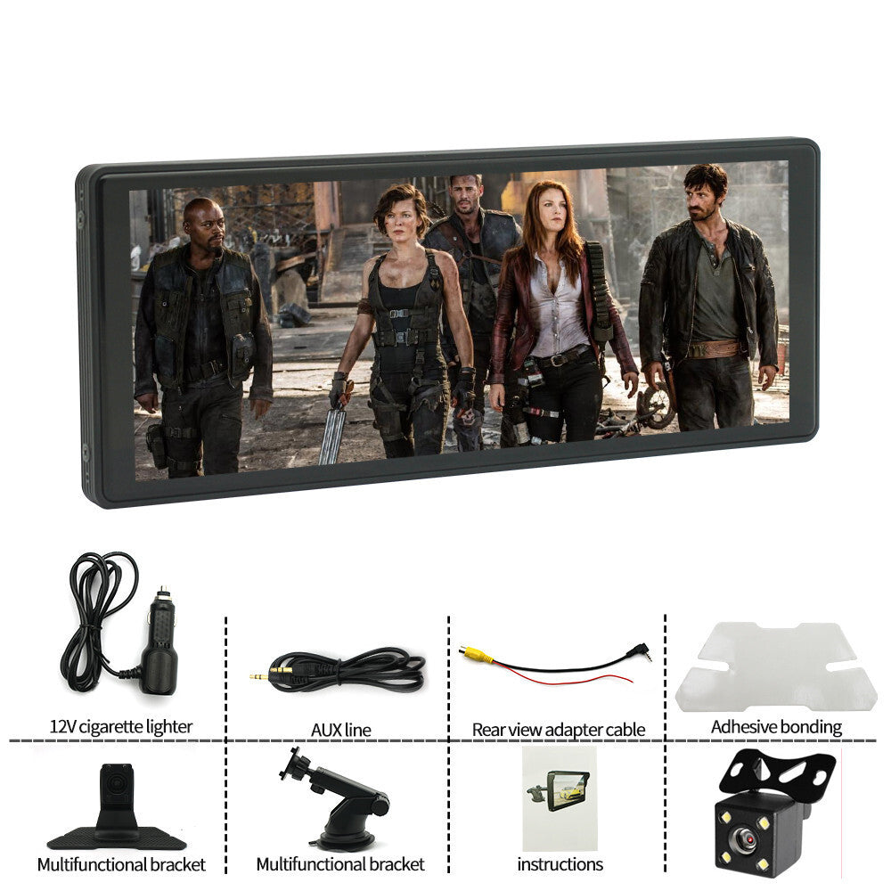 10.26in Portable Car Stereo Radio For Carplay Android Auto Touch Screen W/Cam