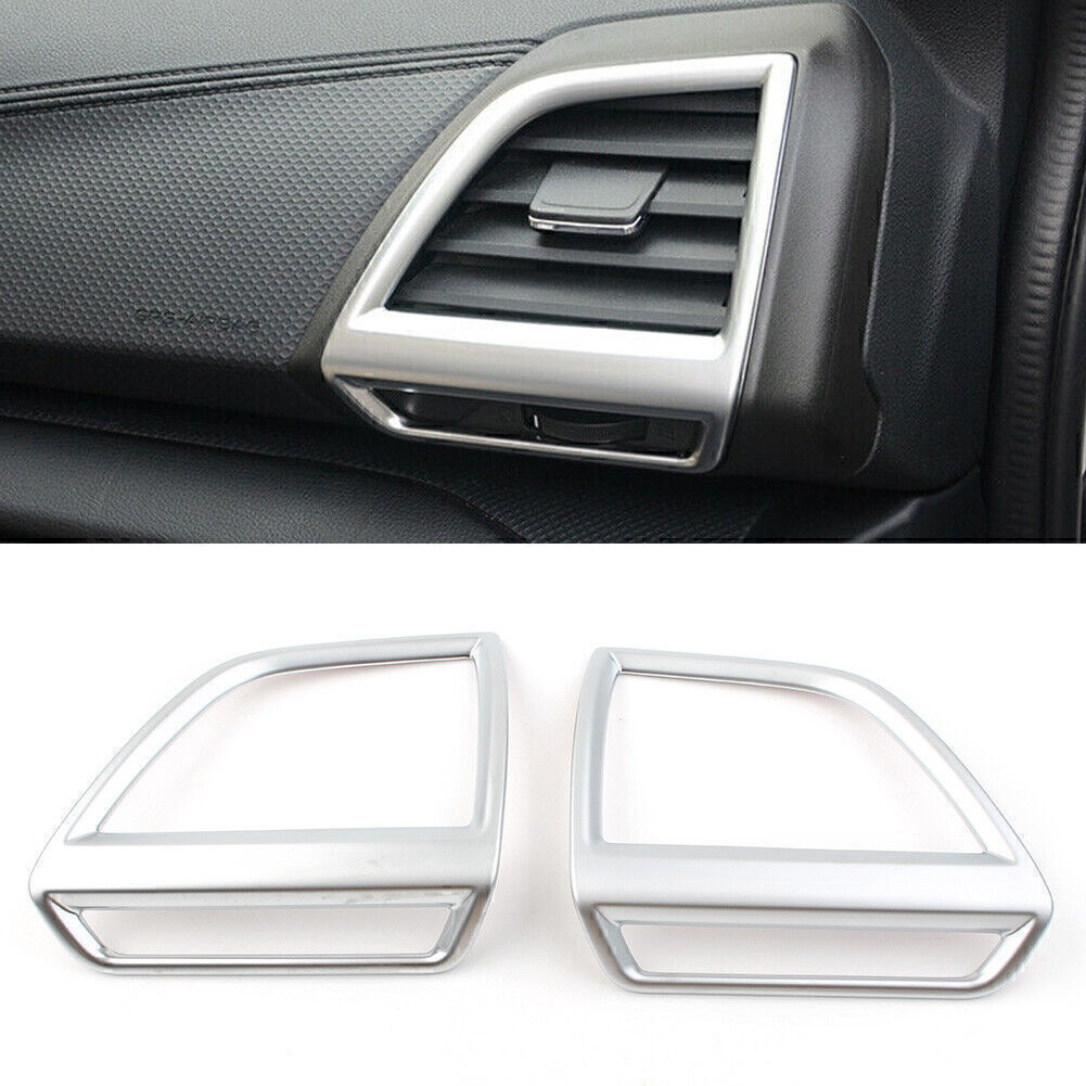 Auto Inner Side Air Vent Outlet Cover Trim Fit for Subaru Forester 2019 2020 Silver