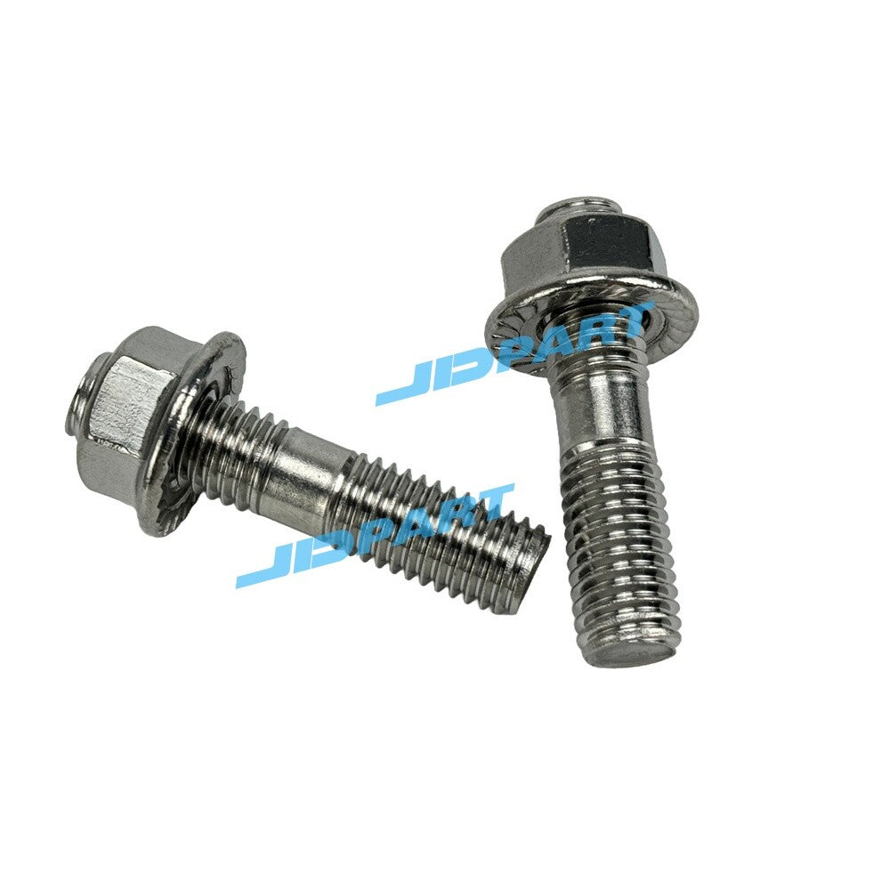 Exhaust manifold bolts compatible with 6D34 engine; complete parts inventory.