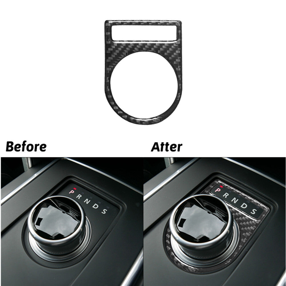 2x Carbon Fiber Rear Center Armrest Cover Trim for Lincoln for Navigator 2007-2014 v