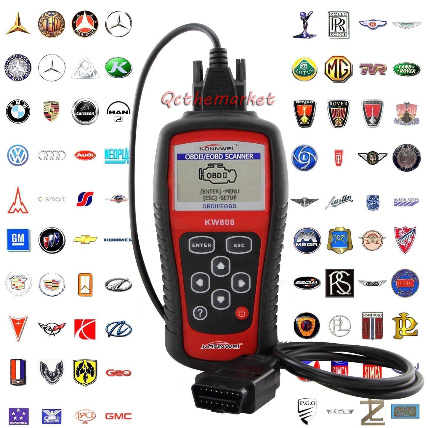 MaxiScan OBD2 EOBD Scanner MS509 KW808 Car Code Reader Tester Diagnostic Tool