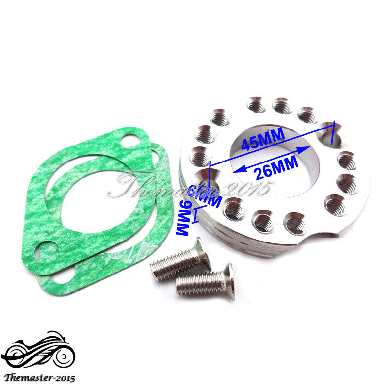 26mm Adjuster Carburetor Inlet Manifold Spinner Plate Adaptor For Pit Dirt Bike Q