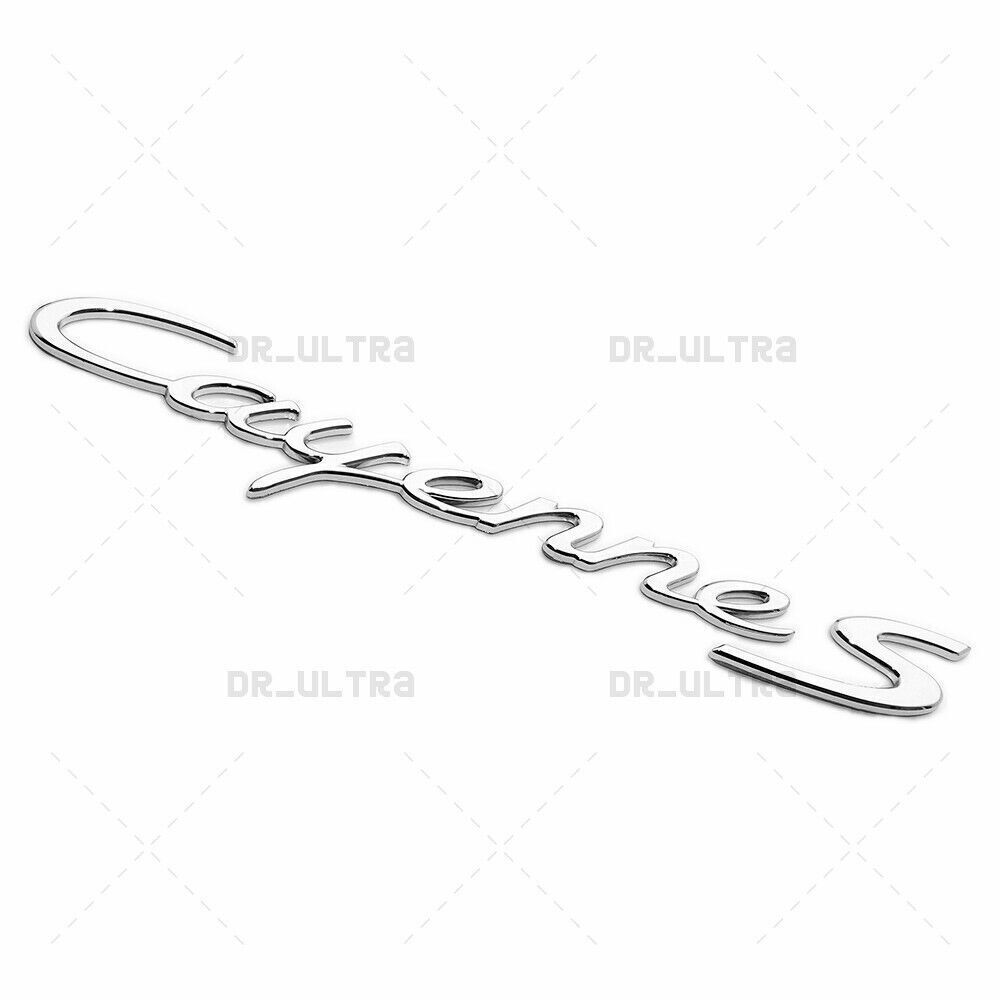 Chrome Look for Cayenne S Letters Rear Badge Emblem Deck lid 958-559-675-01