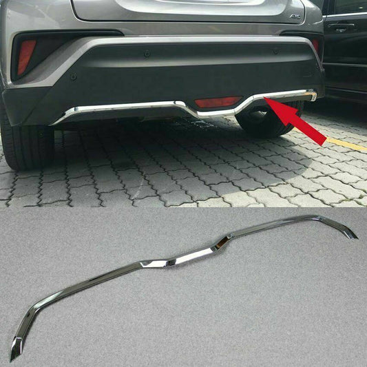 for Toyota CHR C-HR 2016-2020 Chrome Rear Bumper Protector Decor Cover Trim ABS