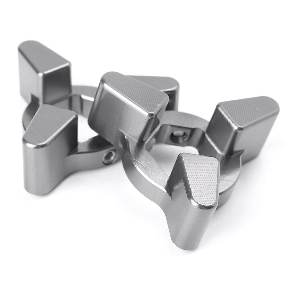 For 14mm Caliber Gray Front Anodized Fork Preload Adjusters Motorcycle Universal