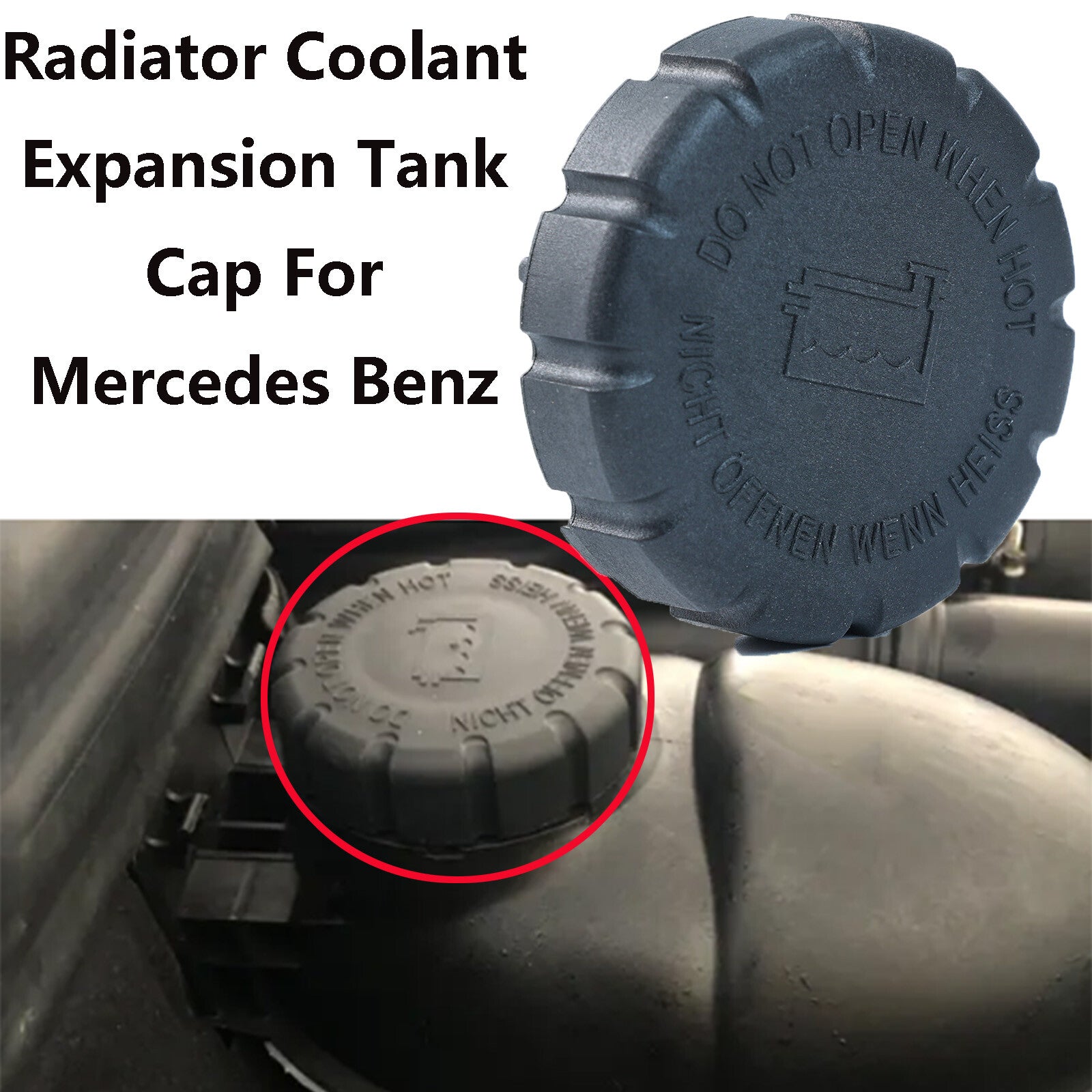 for Benz W203 W204 W210 W211 W212 CoUAolant Expansion Tank Radiator Sealing Cap