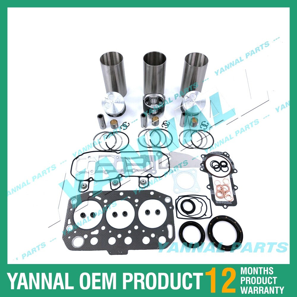 3TNV70 Overhaul and Rebuild Kit with Complete Gaskets for Yanmar Diesel Engines