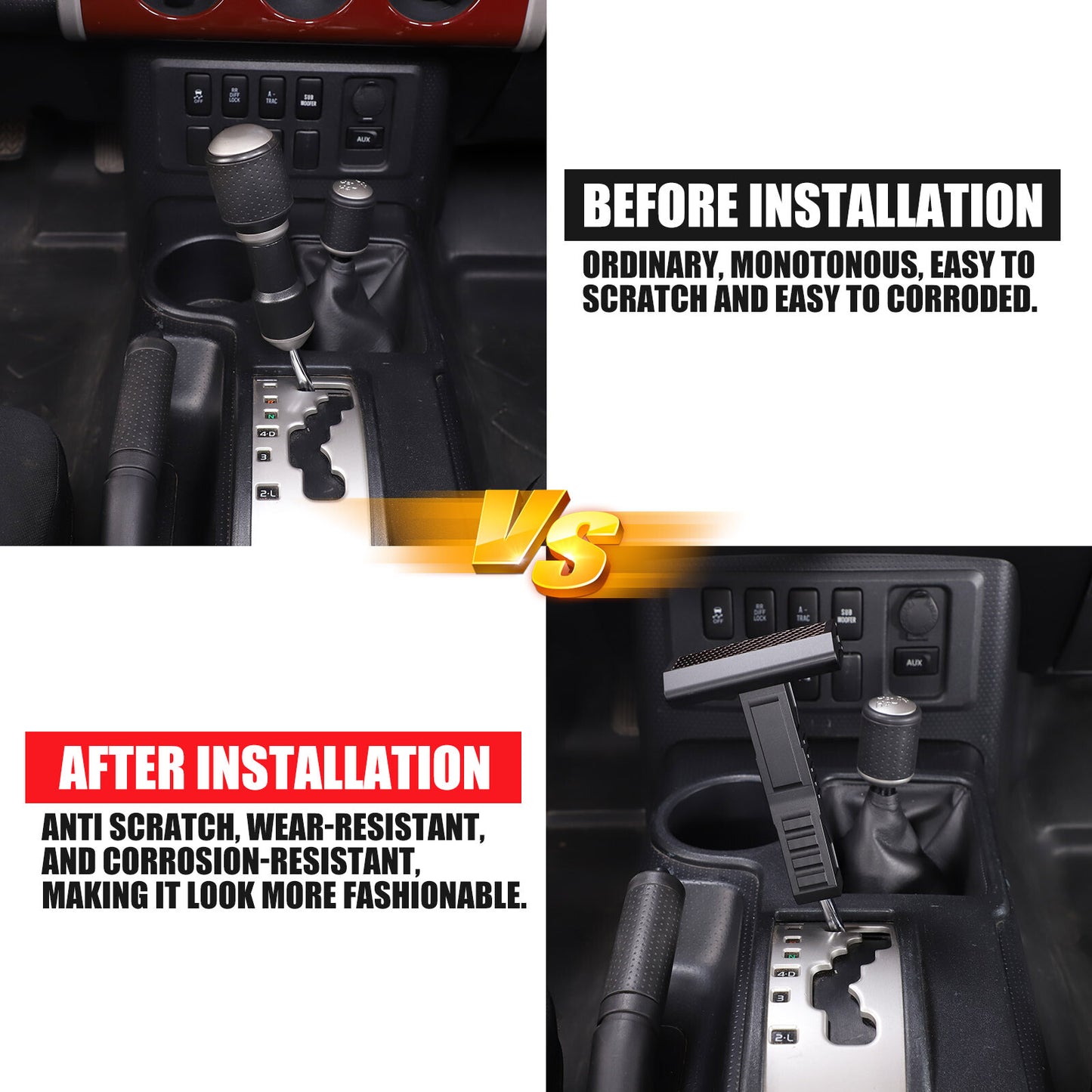 Gear Shift Knob Stick for FJ Cruiser 07-21 Aluminum Alloy n