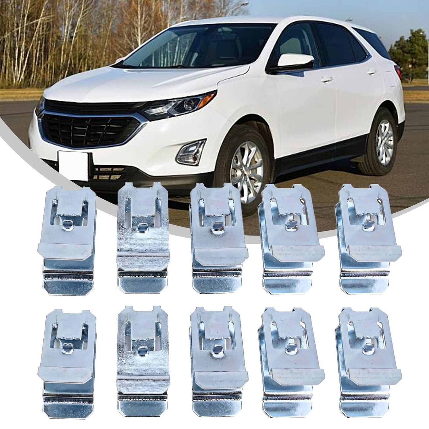 10Pcs Car Ceiling Handle Clip Roof Handle Interior Trim Panel Fastener Clips v
