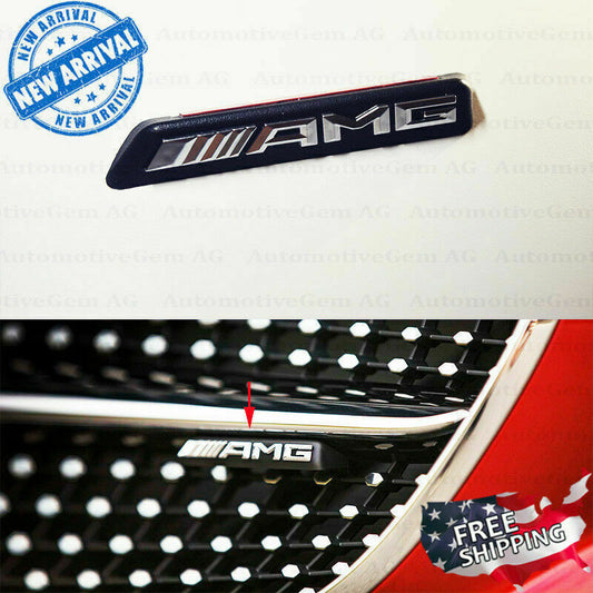 AMG front grille badge radiator diamond grille chrome badge for AMG C43 E43