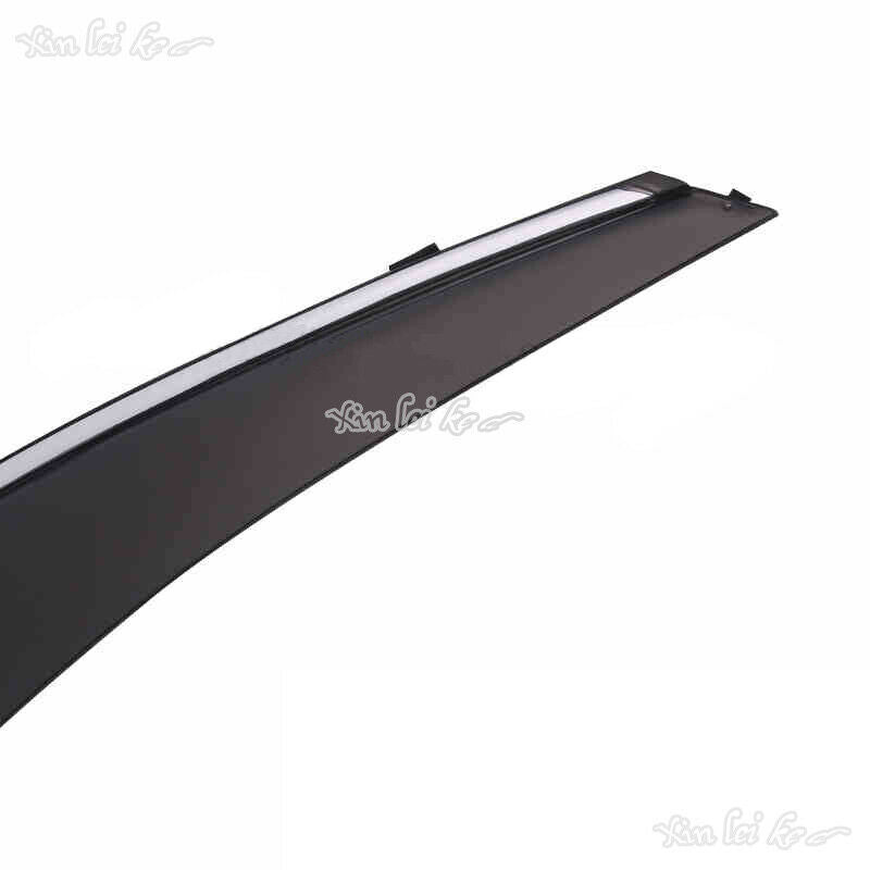 Window Visor Sun Rain Wind Guard for Toyota Prado FJ120 2003-2009 W/Chromed Trim