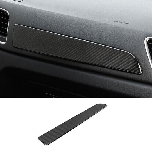 for Audi Q3 2015-2018 Carbon Fiber Vinyl Central Console Dashboard Panel Trim 1P