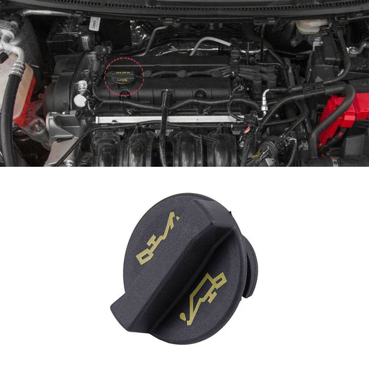 Oil Filler Cap Fits for Ford Fiesta Focus C-MAX for Fiat Ducato YS4G-6766-AA Black Q