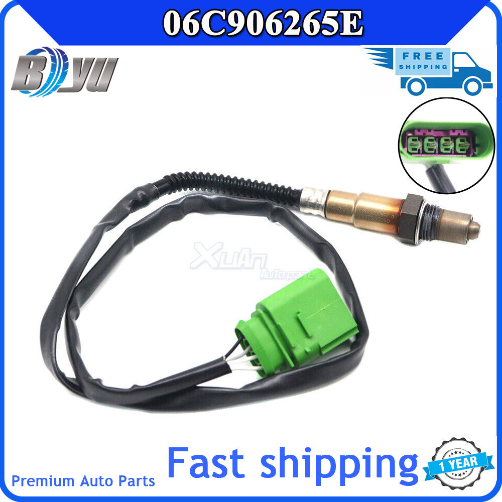 New oxygen sensor 06C906265E suitable for Audi A4, A6, for A8 , S4, S6, RS4, TT, for Jetta , for Golf , and for Passat . v