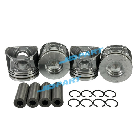 4-piece piston kit 0428-6721+0417-3414 for Deutz BF4L2011 excavator engine parts