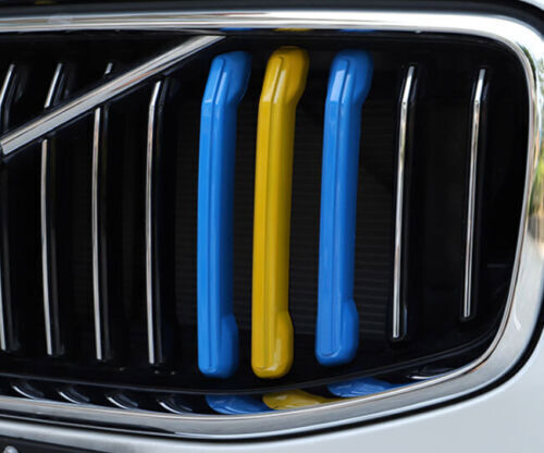for Volvo XC60 2020-2023 3PCS 3-Color Front Bumper Center Hood Grill Strip n