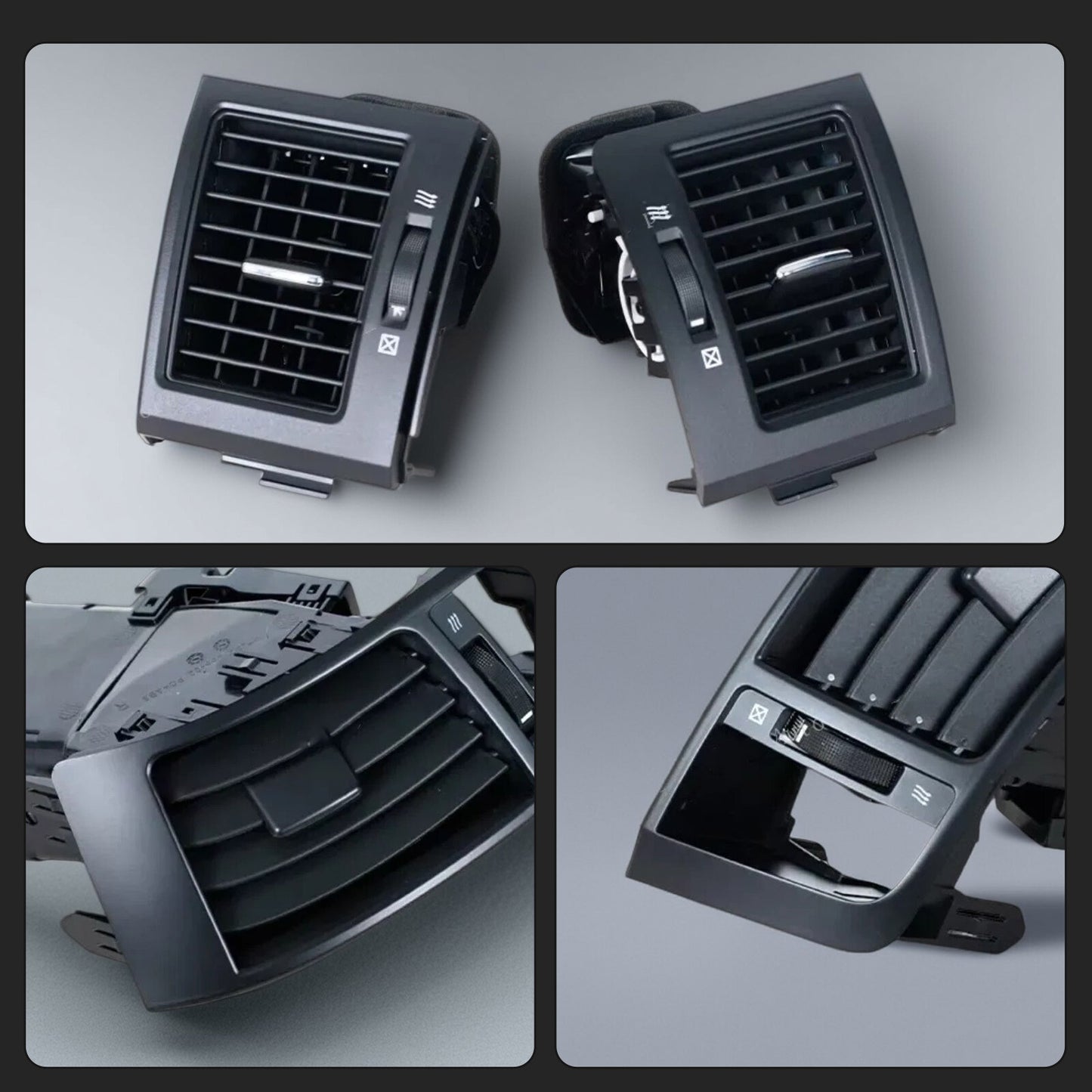 4-Piece Air Conditioning Vent Socket Set for Toyota for Land Cruiser 200 LC200 (2008-2013)