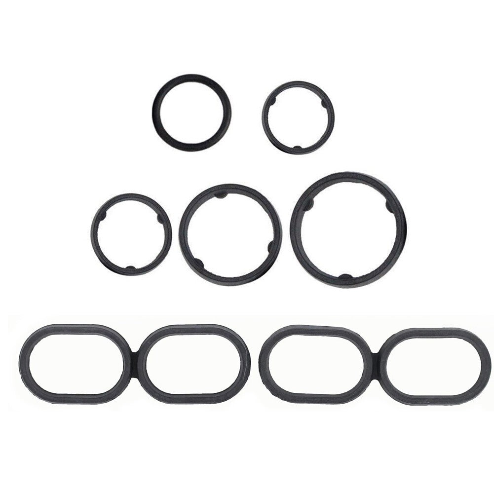 Black Rubber Oil Cooler Gasket Rings for Dodge for Jeep for Chrysler Set Of 7