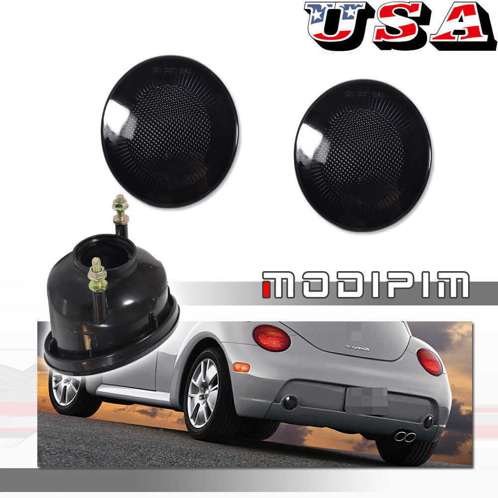 Pack Smoked Lens Rear Bumper Spare Reverse Lights for 1998 - 2005 for VW Beetle - v