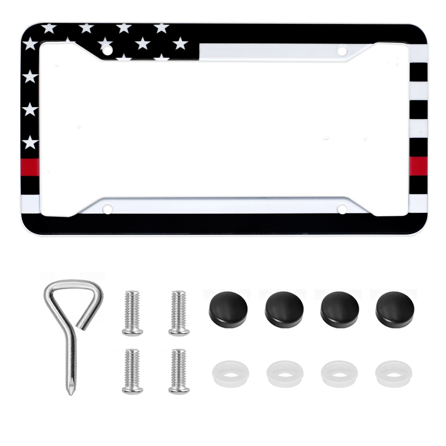 Suitable for Honda American Flag car, truck, license plate frame cover upgrade - n