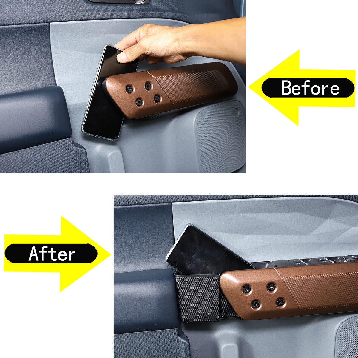 4-Piece Car Door Interior Handle Storage Box Pocket  for ford  Maverick 2022-2023