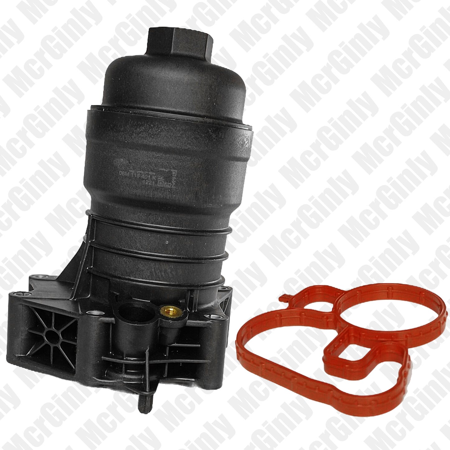 Oil filter housing suitable for Audi A4, A5, A6, for A8 , Q5, Q8, Touareg #06M115401E #06M198405F- n