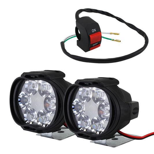 12V LED Spot Light Headlight Fog Driving Lamp Motorcycles Offroad ATV Truck US v