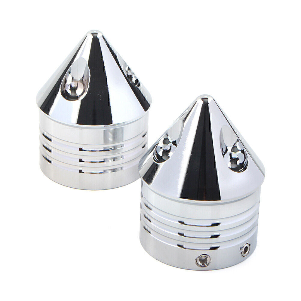 Front Axle Cap Nut Cover for Harley Electra Glide Sportster FLHX Dyna Chrome Q