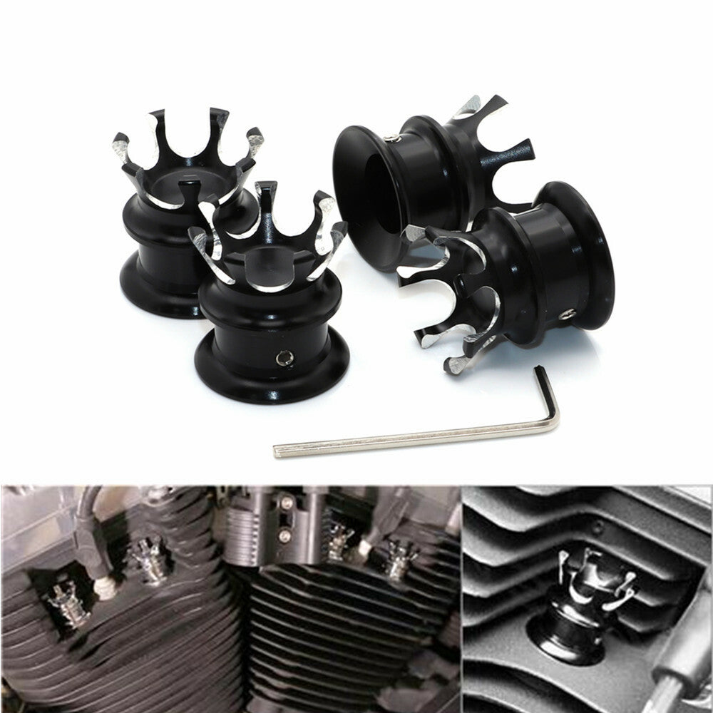 Crown Spark Plug Head Bolt Cap Cover Plug for Harley Sportster XL883 1200 86-20 Q