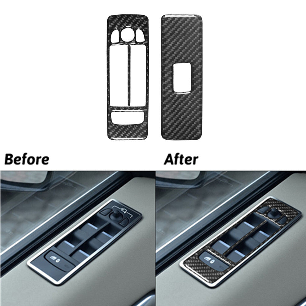 2Pcs Red Carbon Fiber Air Vent Cover Trim For Silverado/tahoe/ for sierra 2007-2014 v