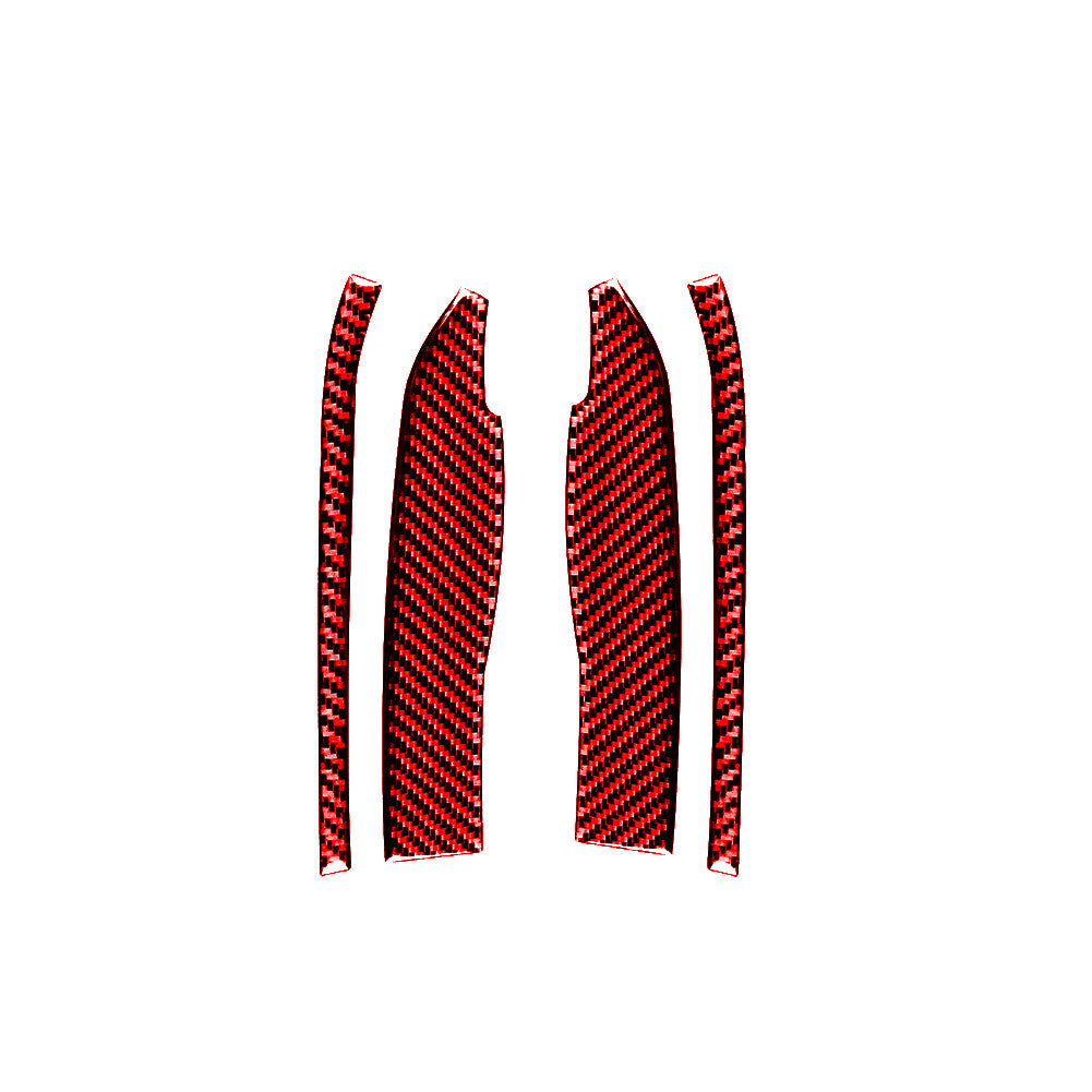 Red Carbon Fiber Central Console Cover Trim for Toyota 86 for Subaru BRZ 2016-2020