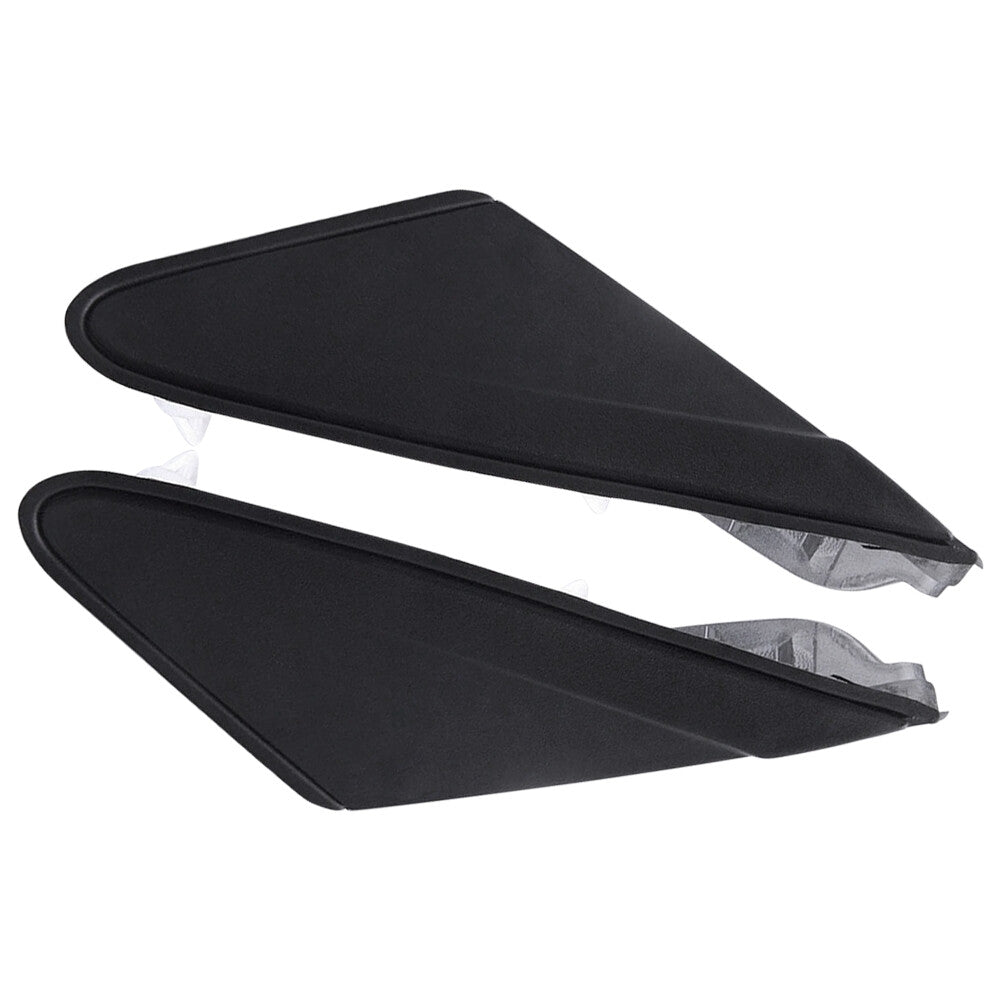 2 Front Side Mirror Triangle Moldings for 09-14 for Chevrolet for Cruze LeftRight Black