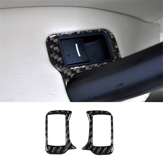 Rear Door Control Panel Cover Sticker Carbon Fiber Trim for ACURA TL 2009-2014