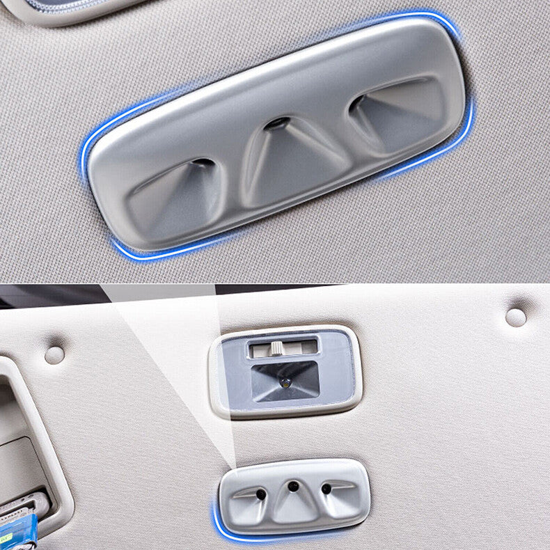 for Kia Carnival 2022-2023 silver Inner Third Row Reading Light Frame Cover Trim