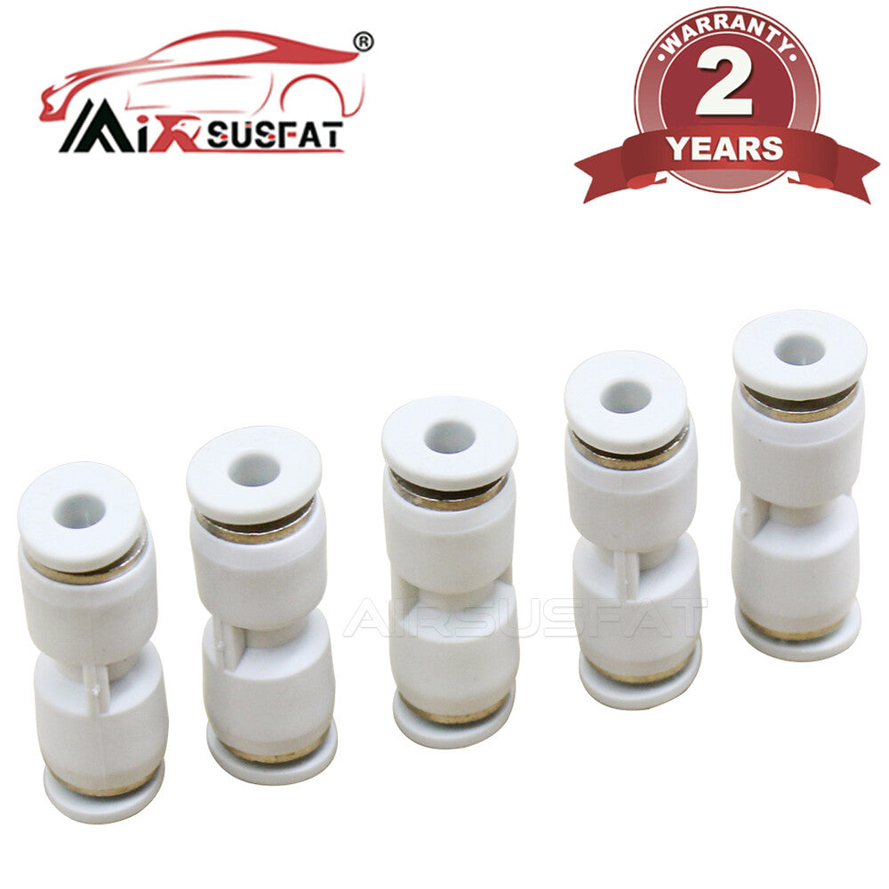 5Pc for Mercedes Suspension Air Line Hose Repair Straight Connectors 4MM TO 4MM