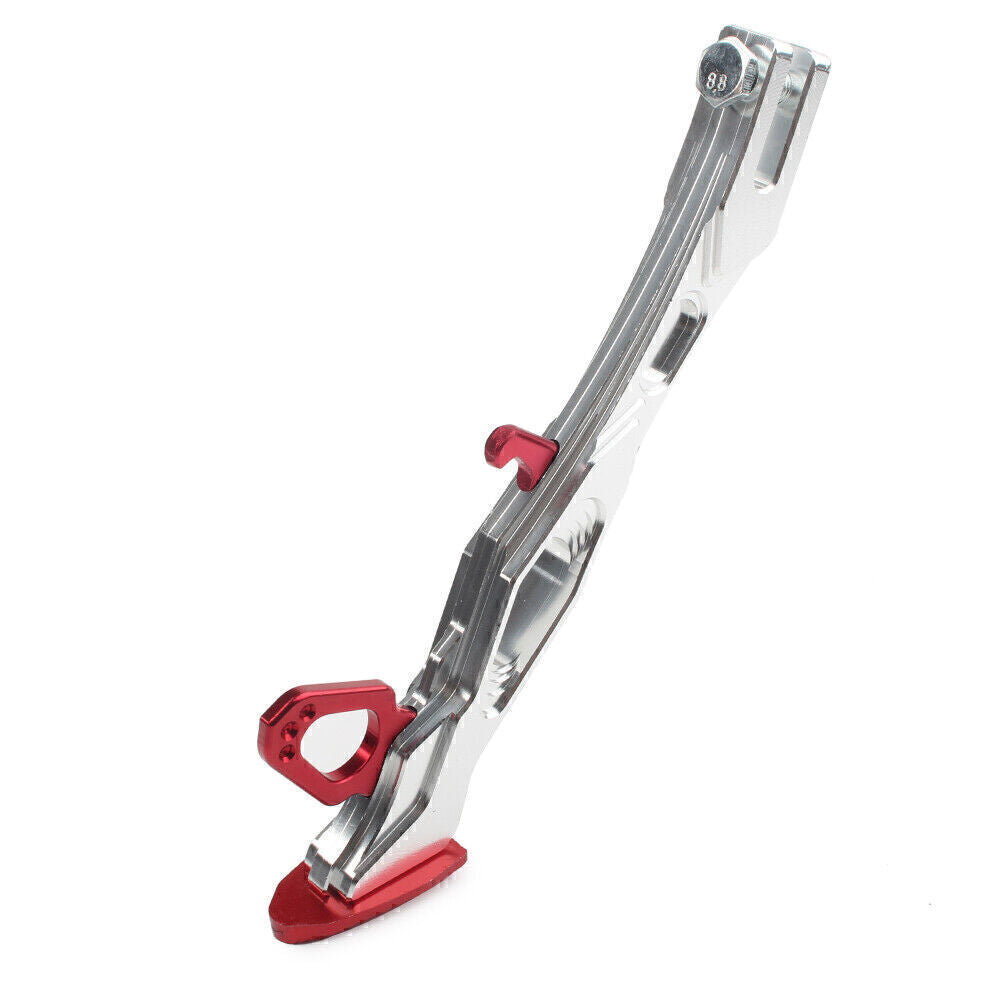 For Motorcycle Universal CNC Red Foot Side Stand Support Leg Kickstand Q
