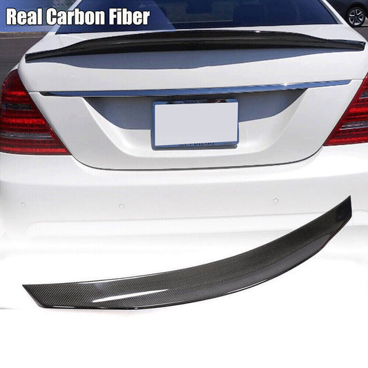 Carbon Fiber Rear Trunk Spoiler Wing for Benz W221 S400 S500 S550 S600 2009-13 B n