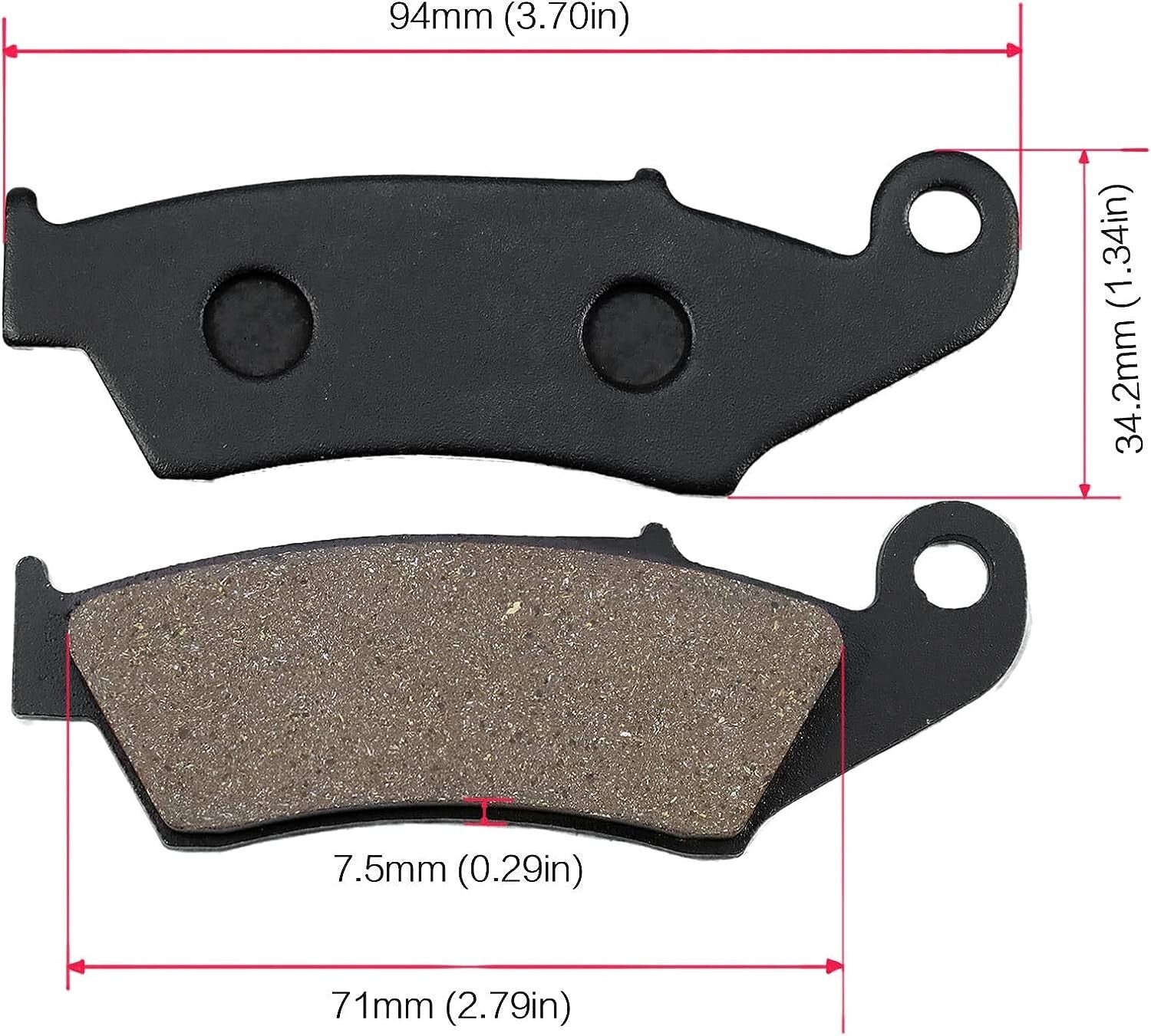 Front and Rear Brake Pads for YAMAHA WR250 RX/RY 2008-2010 WR 400 450 YZ 426 450