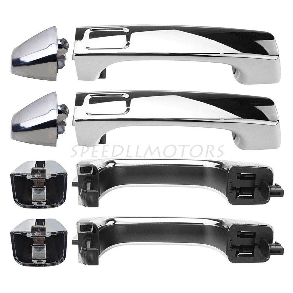 Front Rear Right Left Fit for Hummer H3 2006-2010 Outside Door Handle All Chrome