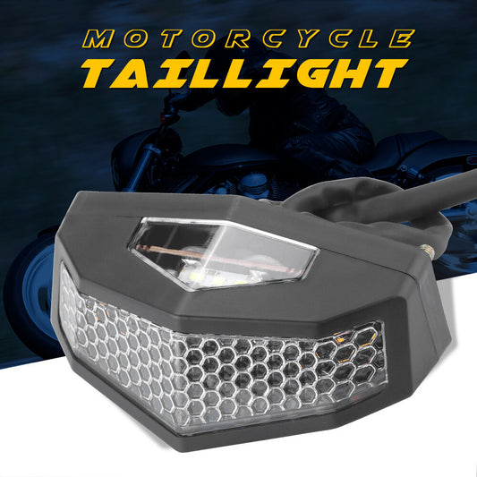 Motorcycle LED Turn Signals Brake Tail Light License Plate Integrated DRL Lamp