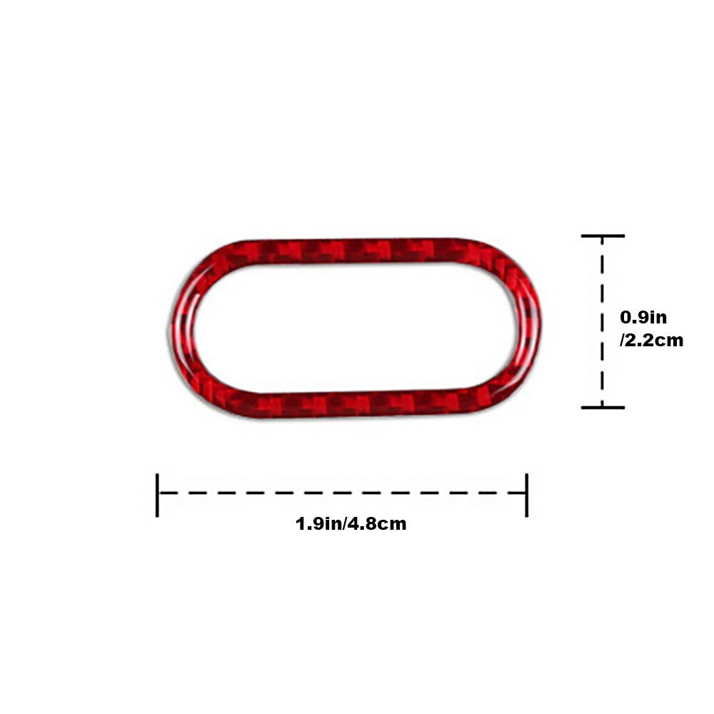Car safety warning light button decorative stickers for mini Cooper F54 F55 F56 F60- n