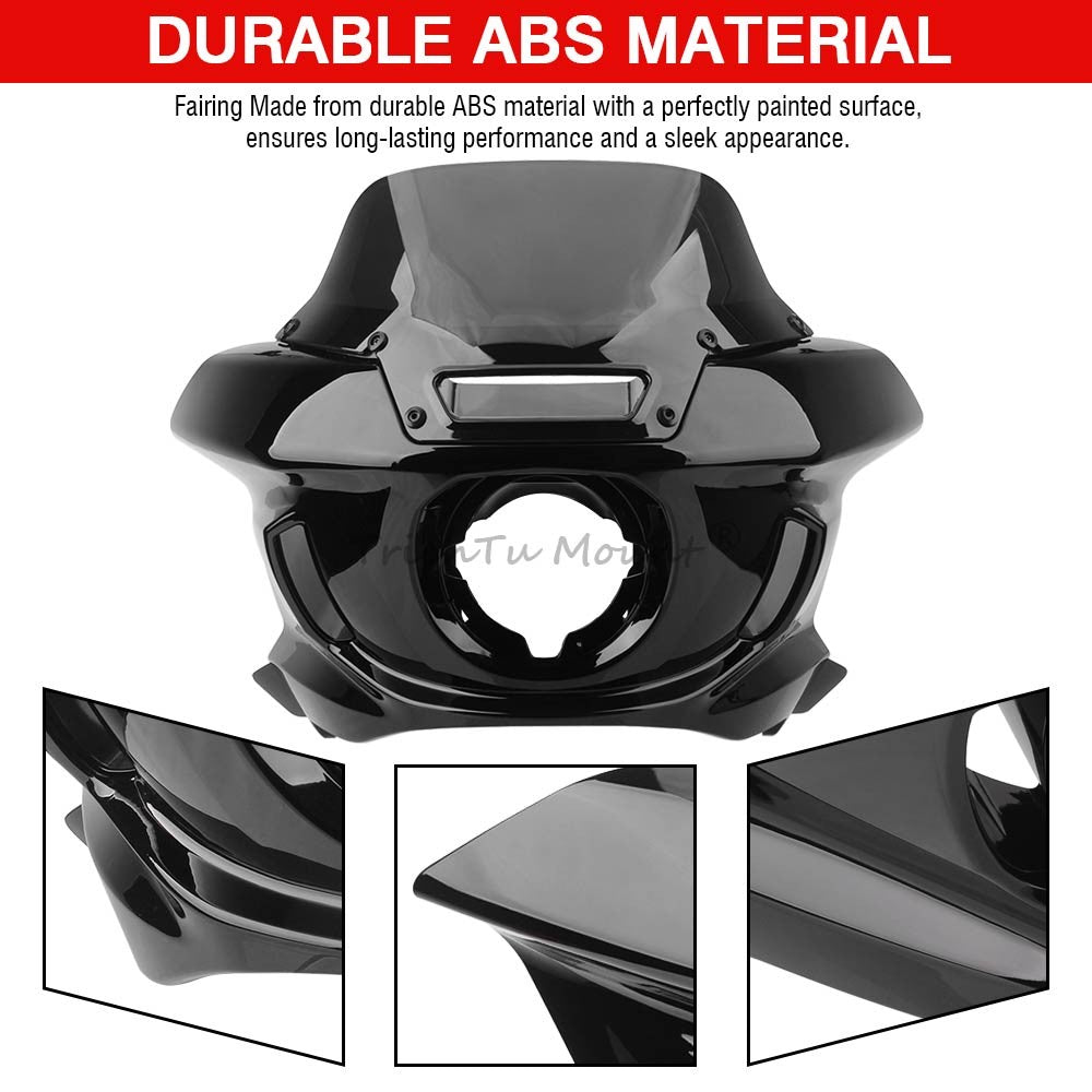 Front Headlight Fairing Windshield for Harley Softail FXLRST 1YXZ LOW RIDER ST Q