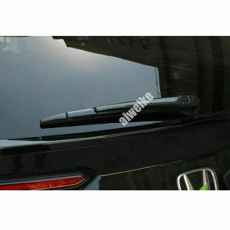 for HONDA CR-V CRV 2017-2022 Carbon Fiber Rear Window Rain Wiper Cover Trim 4pcs