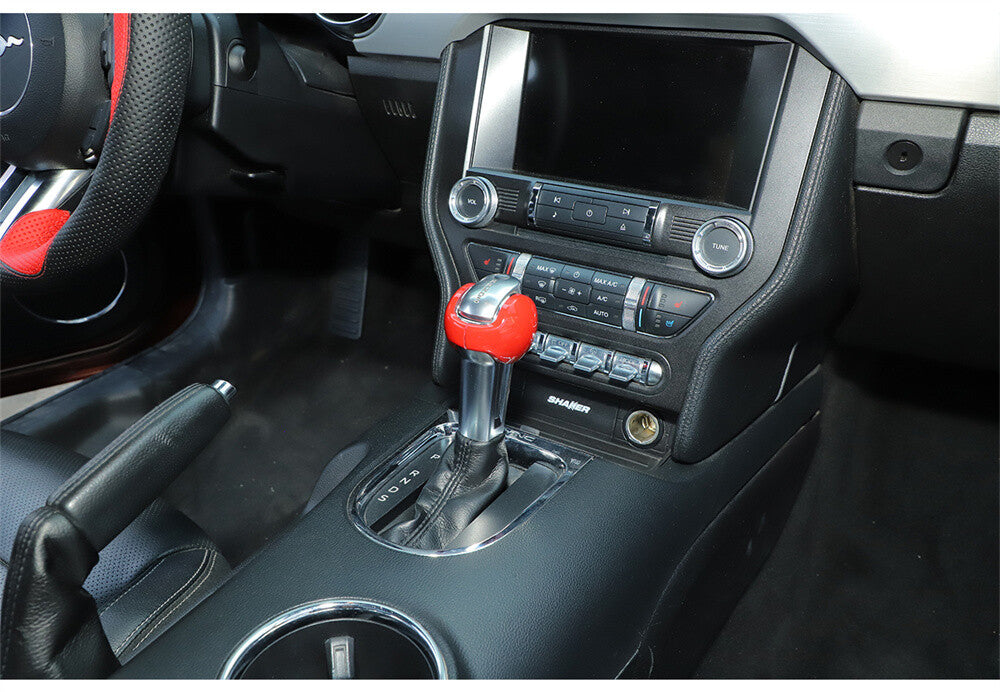 Red ABS Interior Gear Shift Knob Head Cover for Ford for Mustang 2015-22 Accessories