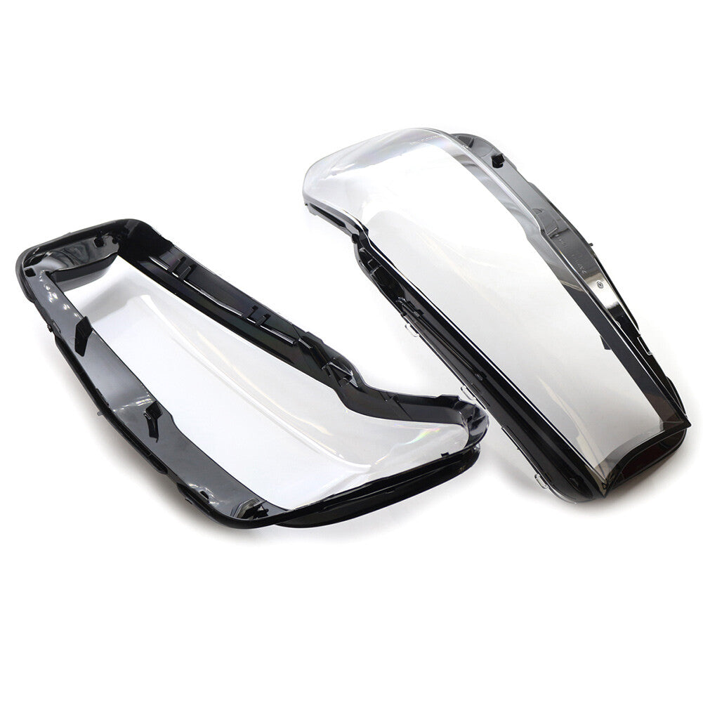 2x Headlight Clear Headlamp Lens Cover for BMW 5 Series G30 2020-2022