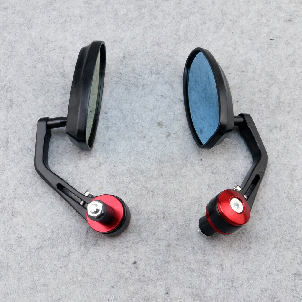 22mm Motorcycle Handlebar End Mirror Aluminum Alloy Rearview Mirror for Kawasaki